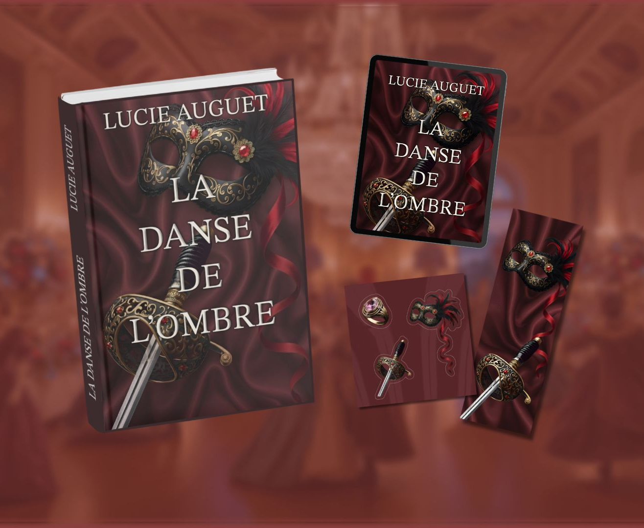 Lot collector broch&eacute; + marque-page + stickers — La Danse de l'Ombre